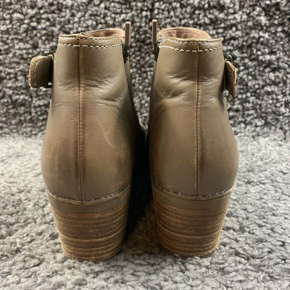 Dansko Henley Taupe Burnished Calf Women's Ankle Boots size EU 38 US 7.5-8 - Picture 2 of 8